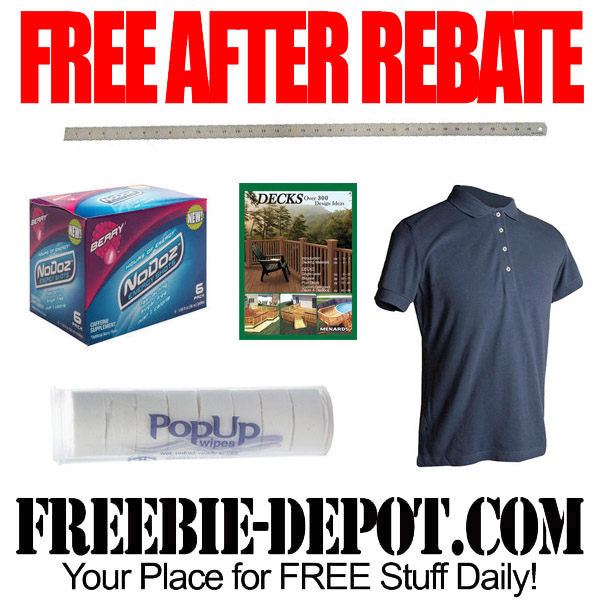 FREE AFTER REBATE – $250+ Worth of Stuff from Menards! – FREE Energy Shots, Shirts, Yard Sticks, Towels, Book