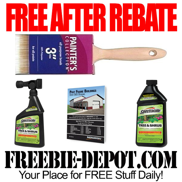 Free After Rebate Tree Spray, Paintbrushes and a Book