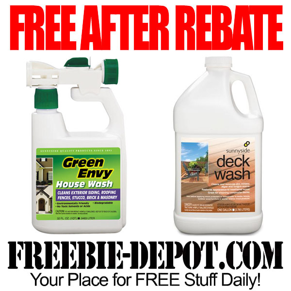 FREE AFTER REBATE – Outdoor Cleaning Chemicals – FREE Deck and House Wash