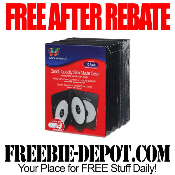 Free After Rebate Slim Cases for DVDs & CDs