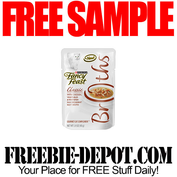 FREE SAMPLE – Fancy Feasts Broths – FREE Purina Cat Food Sample Pouch