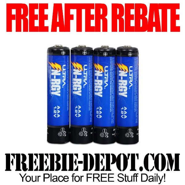 FREE AFTER REBATE – 4 AAA Rechargeable Batteries from Tiger Direct – Exp 7/4/15