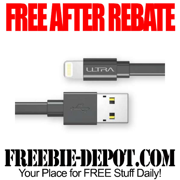 Free After Rebate Lightning Charging Cable for iPhones