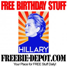 FREE BIRTHDAY STUFF – Hillary Clinton – FREE BDay Card | Freebie Depot