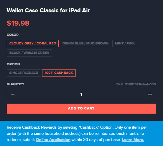 Free iPadMini Case After Rebate