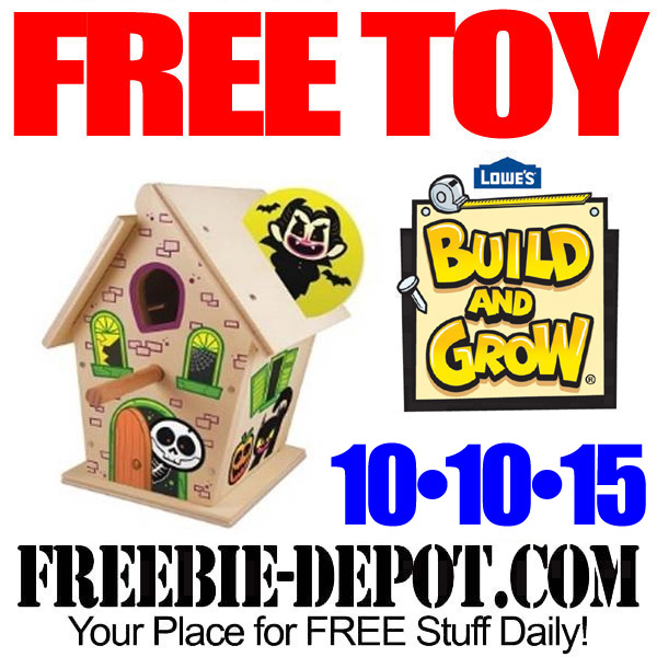 FREE Haunted Birdhouse at Lowe’s – FREE Kid Craft Workshop – FREE Build and Grow Kid’s Clinic – 10/10/15