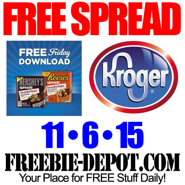 FREE Reese’s or Hershey’s Spreads Snacksters  – Kroger Freebie Friday Download – FREE Digital Coupon – 11/6/15