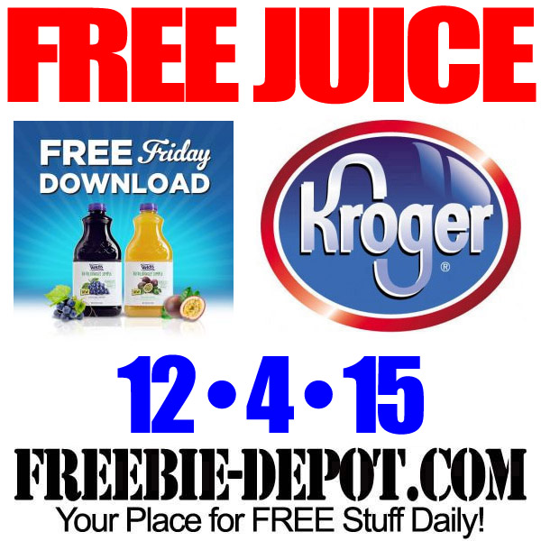 FREE Welch’s Juice – Kroger Freebie Friday Download – FREE Digital Coupon – 12/4/15