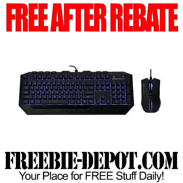 FREE AFTER REBATE – Blue Lighted Gaming Keyboard and Mouse Bundle – MONEY MAKER – Exp 12/19/15