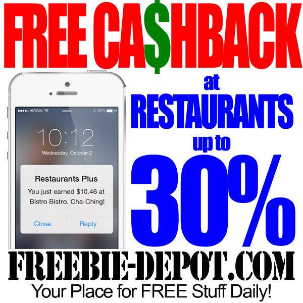 FREE Cashback from LivingSocial for Dining Out with Restaurants Plus