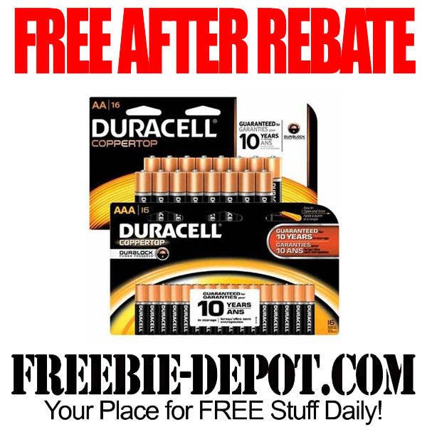 FREE AFTER REBATE – 32 Batteries – AA or AAA at Office Depot/Office Max – Exp 7/30/16