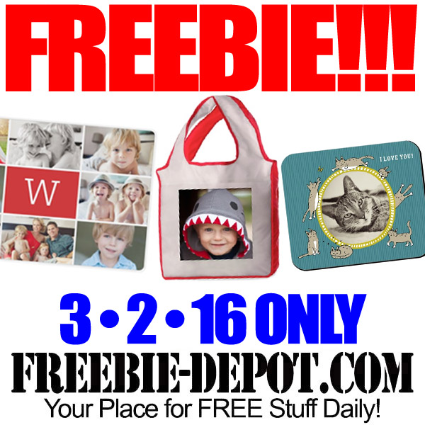 FREE Personalized Shopping Bag, Placemat or Mousepad – 3/2/16 ONLY!!!