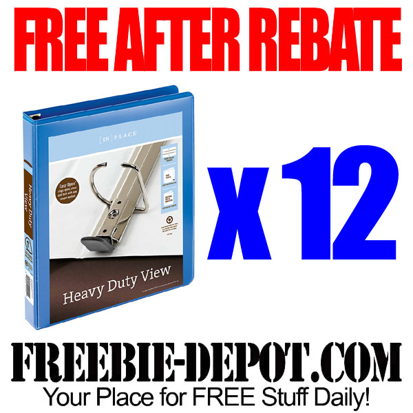 🔥 HOT 🔥 FREE AFTER REBATE – Heavy Duty 3-Ring Binders – LIMIT 12 – Exp 5/28/16