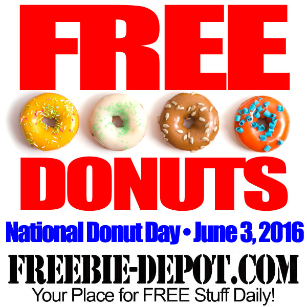 FREE Donuts for National Doughnut Day 6/3/16