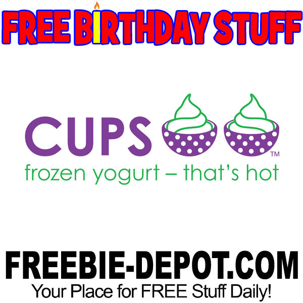 BIRTHDAY FREEBIE – Cups Frozen Yogurt