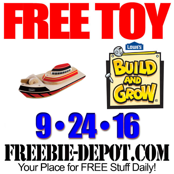 FREE Fire Boat Toy Workshop at Lowe’s – 9/24/16