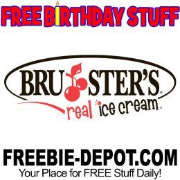 BIRTHDAY FREEBIE – Bruster’s Real Ice Cream | Freebie Depot