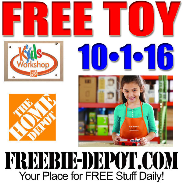 FREE Home Depot Kid Workshop – Fire Truck – 10/1/16