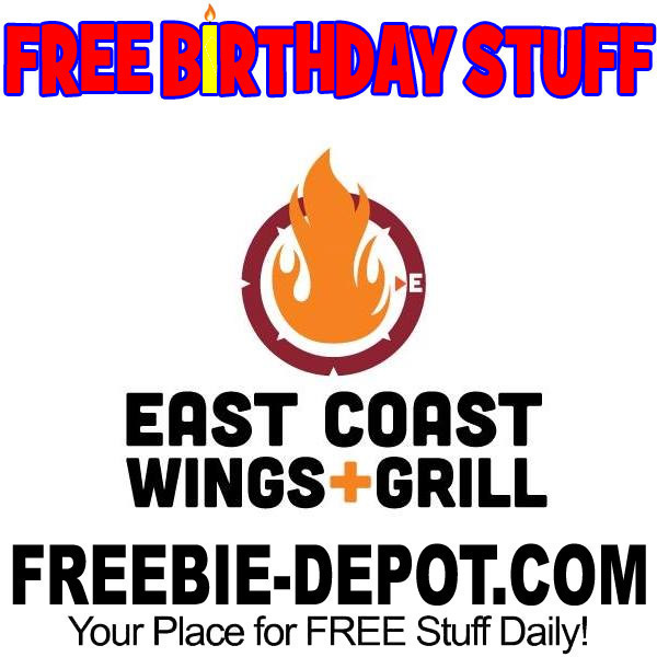 BIRTHDAY FREEBIE – East Coast Wings & Grill