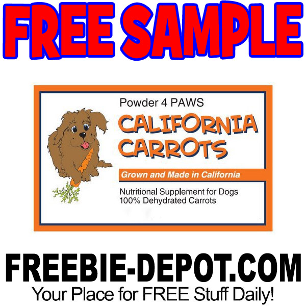 FREE SAMPLE – California Carrots Nutrition Supplement for Dogs – FREE Pet Samples