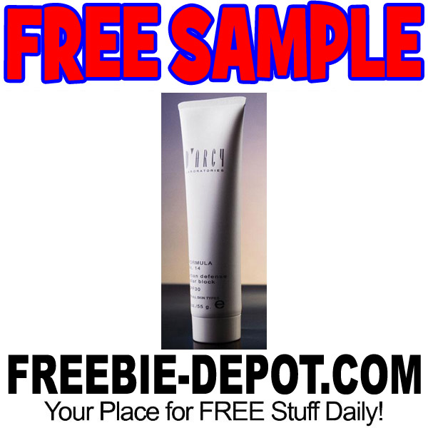 FREE SAMPLE – D’Arcy Labratories – FREE Skin Care Sample