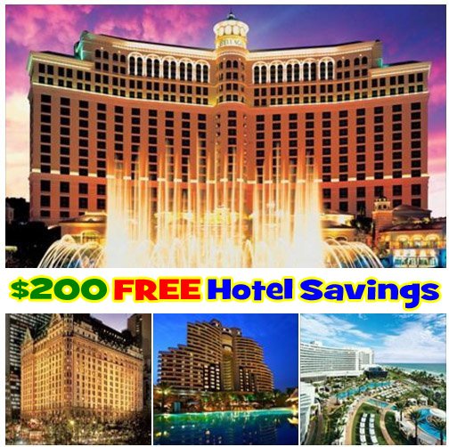 FREE $200 Hotel & Resort Discount Card (via email) Vacation – Business Travel – Luxury Hotels