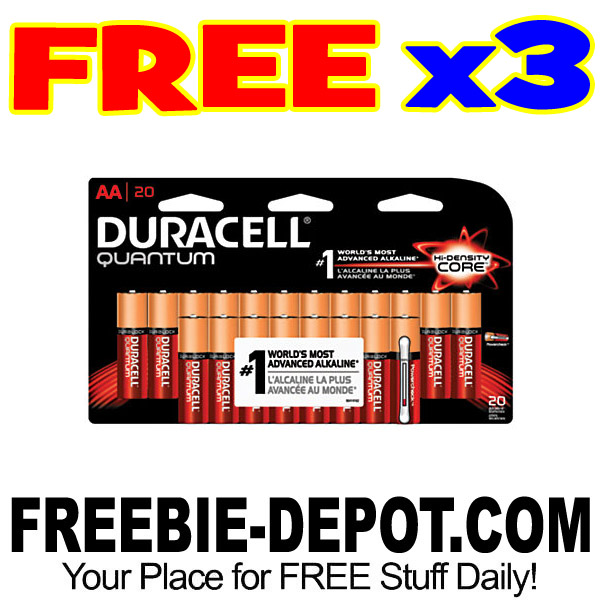 60 FREE Duracell Batteries – FREE SHIPPING! Exp 4/22/17
