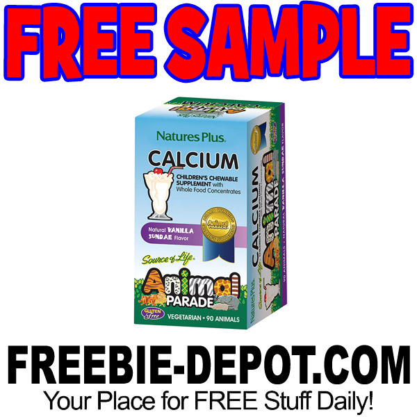 FREE SAMPLE – Animal Parade Calcium Children’s Chewable – Vanilla Sundae Flavor