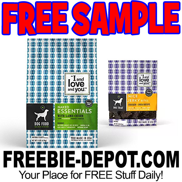 FREE SAMPLE – I and love and you Dog Food or Treats