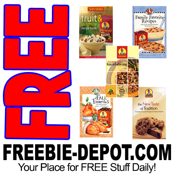 5 FREE Recipe Books from Sun-Maid Raisins