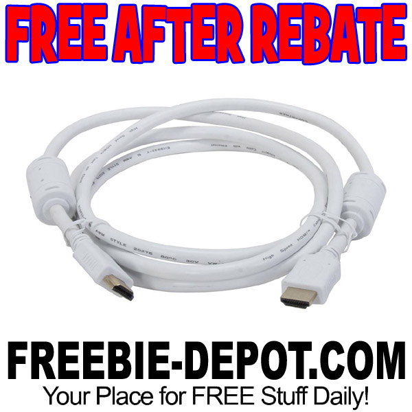 FREE AFTER REBATE – High Speed HDMI Cables – LIMIT 2 – Exp 5/22/17