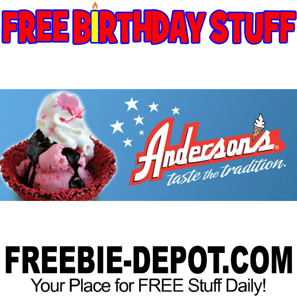 FREE BIRTHDAY STUFF – Anderson’s Frozen Custard