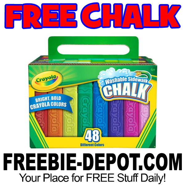 FREE Crayola Washable Sidewalk Chalk, 48 Ct from Walmart – Exp 5/31/17