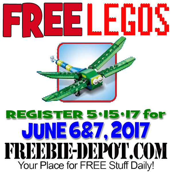 FREE LEGO Mini Model Build – Dragonfly – 6/6 & 6/7/17 – Registration Starts 5/15/17