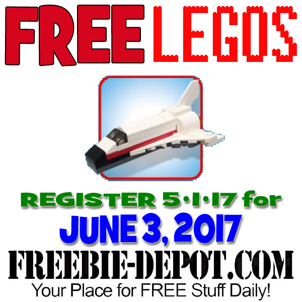 FREE LEGO Space Shuttle – 6/3/17