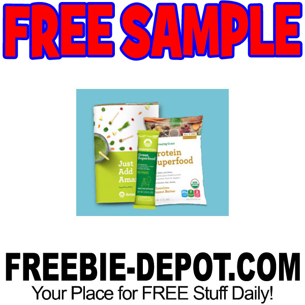 FREE SAMPLE – Amazing Grass Superfood + Recipe Book