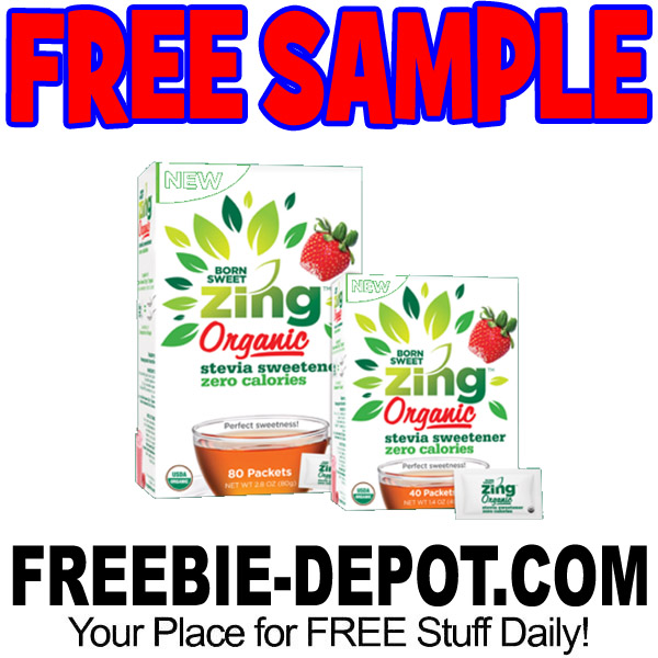 FREE SAMPLE – Born Sweet Zing Organic Stevia Sweetener – Zero Calorie