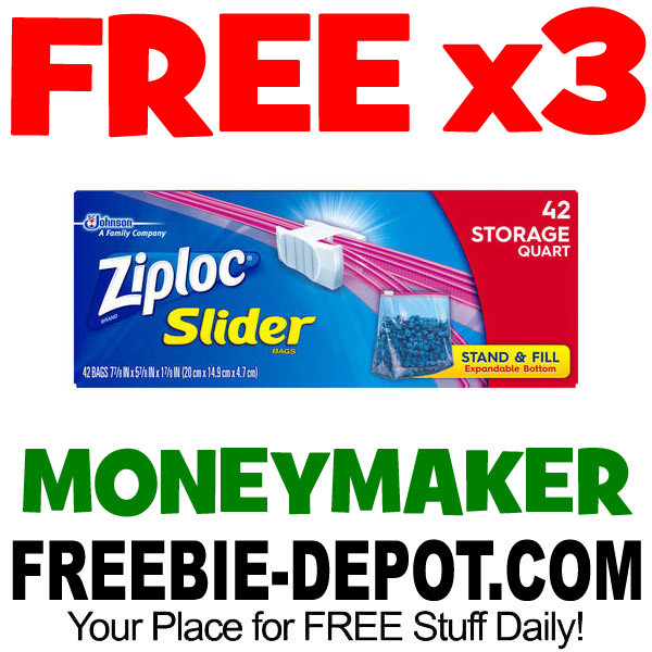 FREE + MONEYMAKER Ziploc Bags at Walgreens – 3 BOXES! Exp 5/27/17