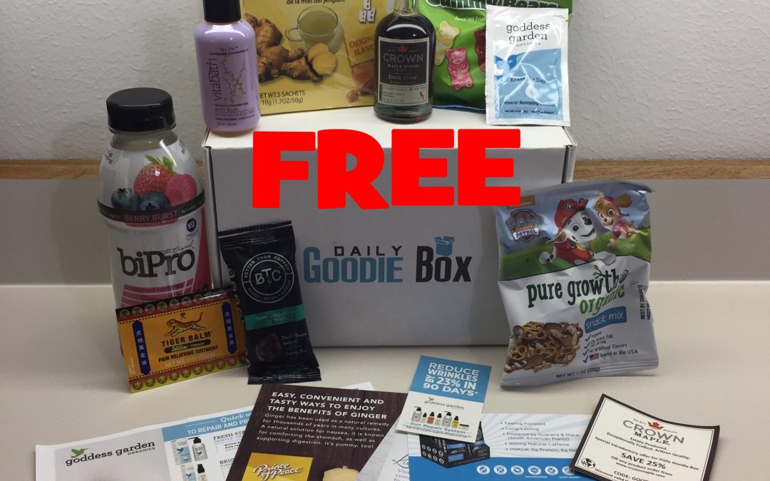 FREE FULL BOX of Samples from Daily Goodie Box!  SIGN UP NOW!