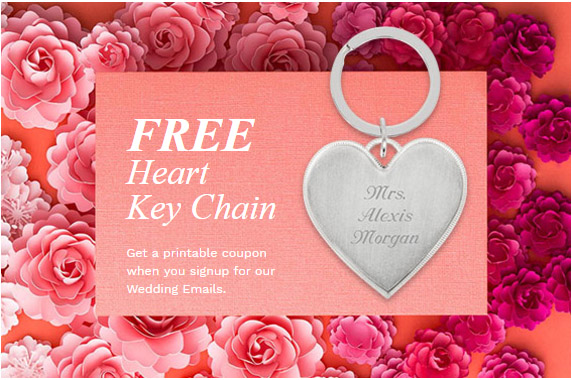 FREE Personalized Heart Key Chain
