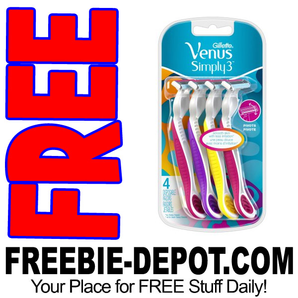 FREE Gillette Venus Simply 3 Razors at Walmart – Exp 6/30/17