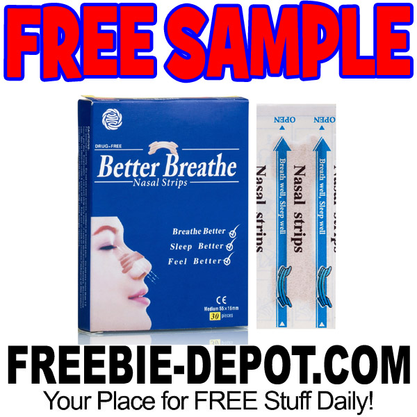 FREE SAMPLE – Better Breathe Nasal Strips