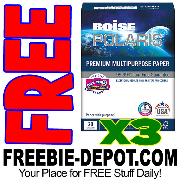 FREE Copy Paper – 3 Reams – Exp 7/15/17