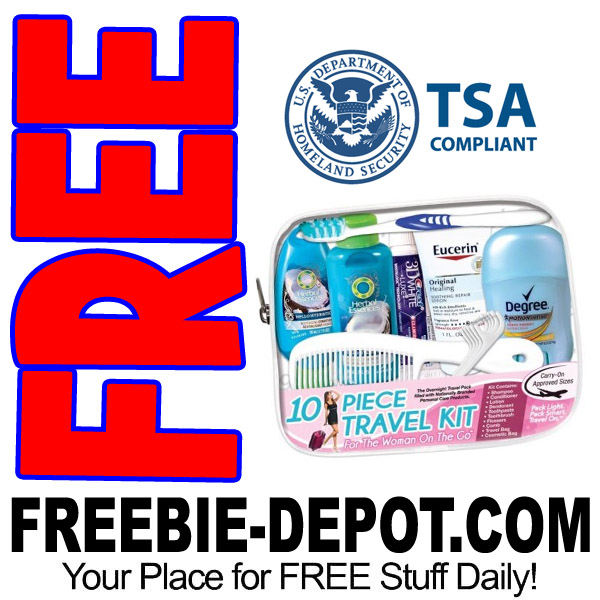FREE 10-Piece Travel Personal Care Kit for Woman from Walmart – Exp 7/8/17