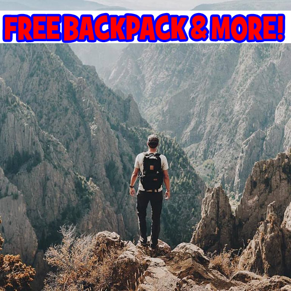 FREE Backpack, Hat, Camera Strap! Ends 9/12/17