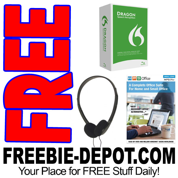 FREE Speech Recognition Software + FREE Headset + FREE WPS Office Software – $130 Value – FREE Shipping – Exp 9/6/17