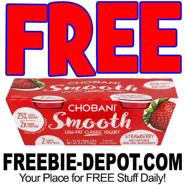 FREE Chobani Smooth Yogurt 2-Pack at Walmart – Exp 10/19/17