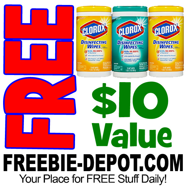 FREE Clorox Disinfecting Wipes Value Pack from Walmart – $10 Value – Exp 10/1/17