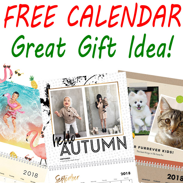 EXCLUSIVE! FREE Personalized Photo Calendar! Great Gift for the Holidays! $25 Value ~ Exp 12/31/17