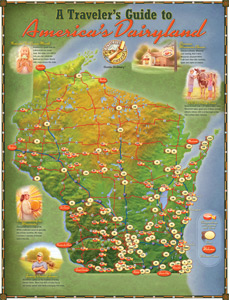 FREE Wisconsin Cheese Travel Map